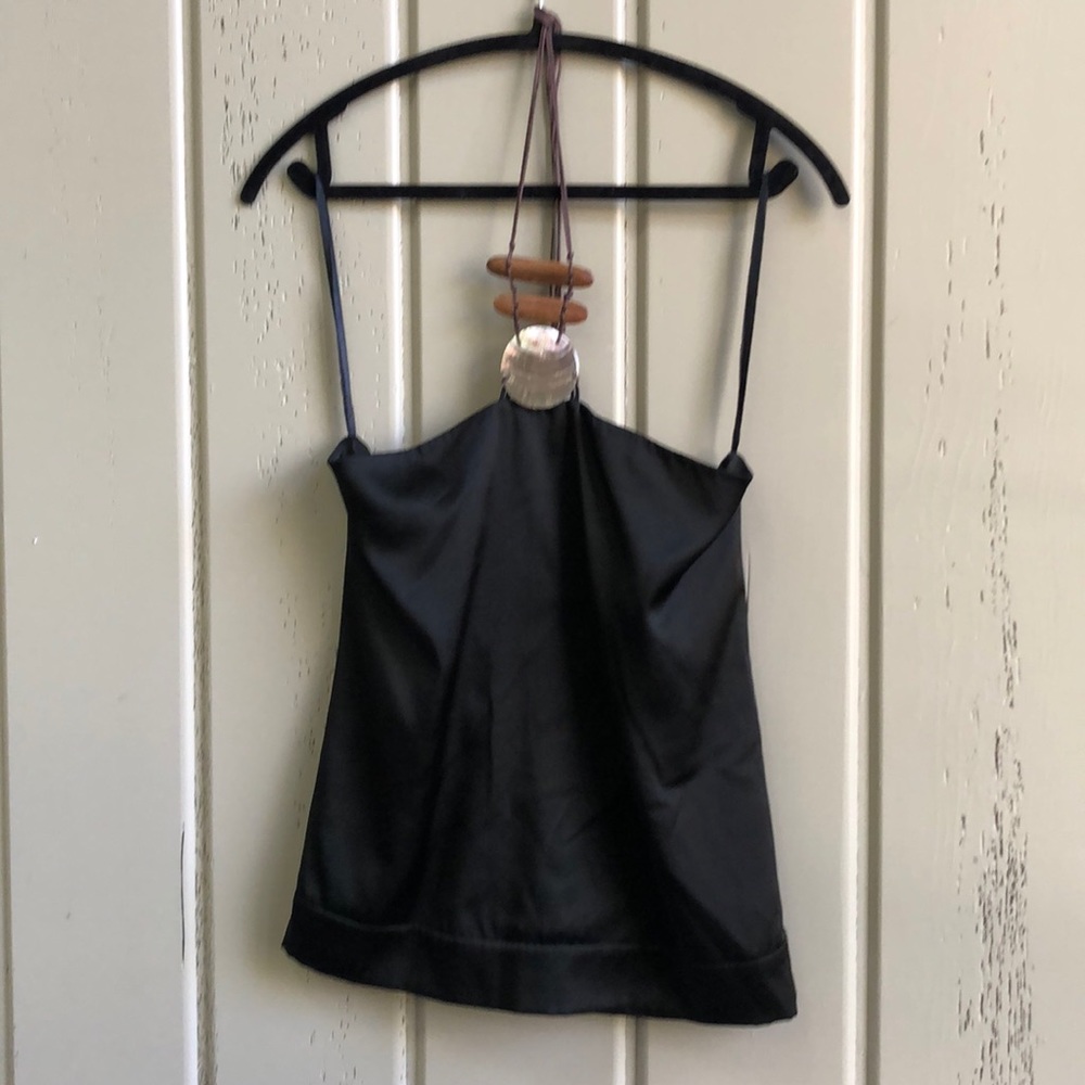 Miguelina Silk Halter with Shell details